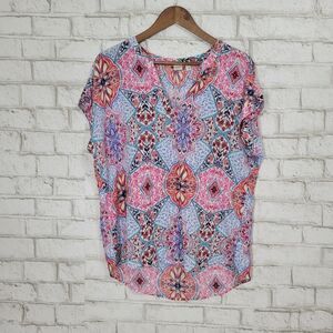 GAP colorful short sleeve printed top